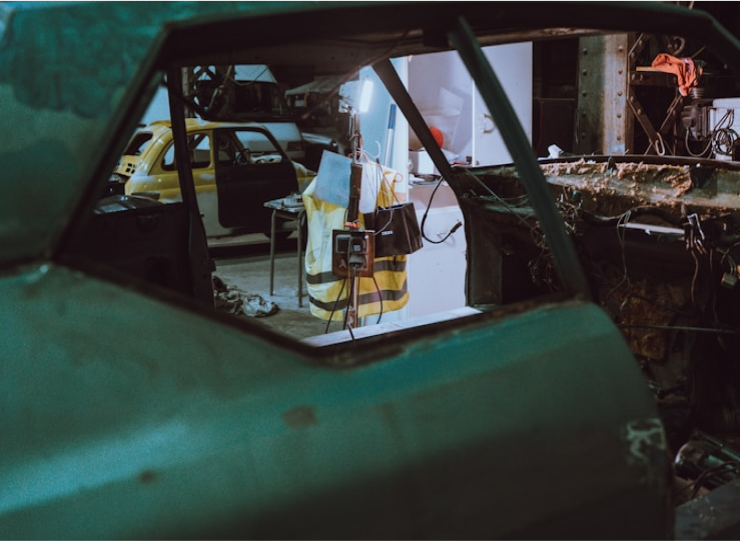 Mechanic performing detailed engine diagnostics 2