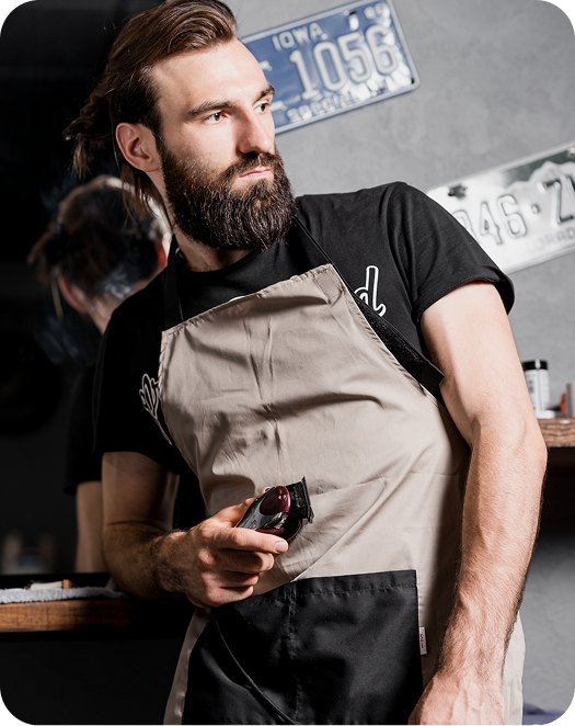  Portrait of a professional hair stylist from our team.