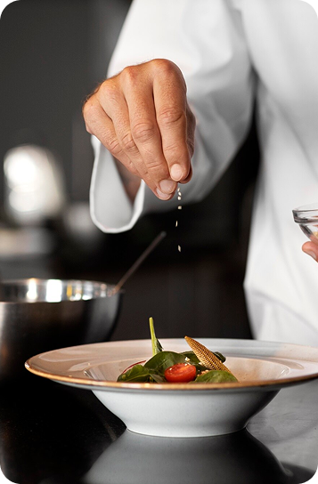 Chef preparing food