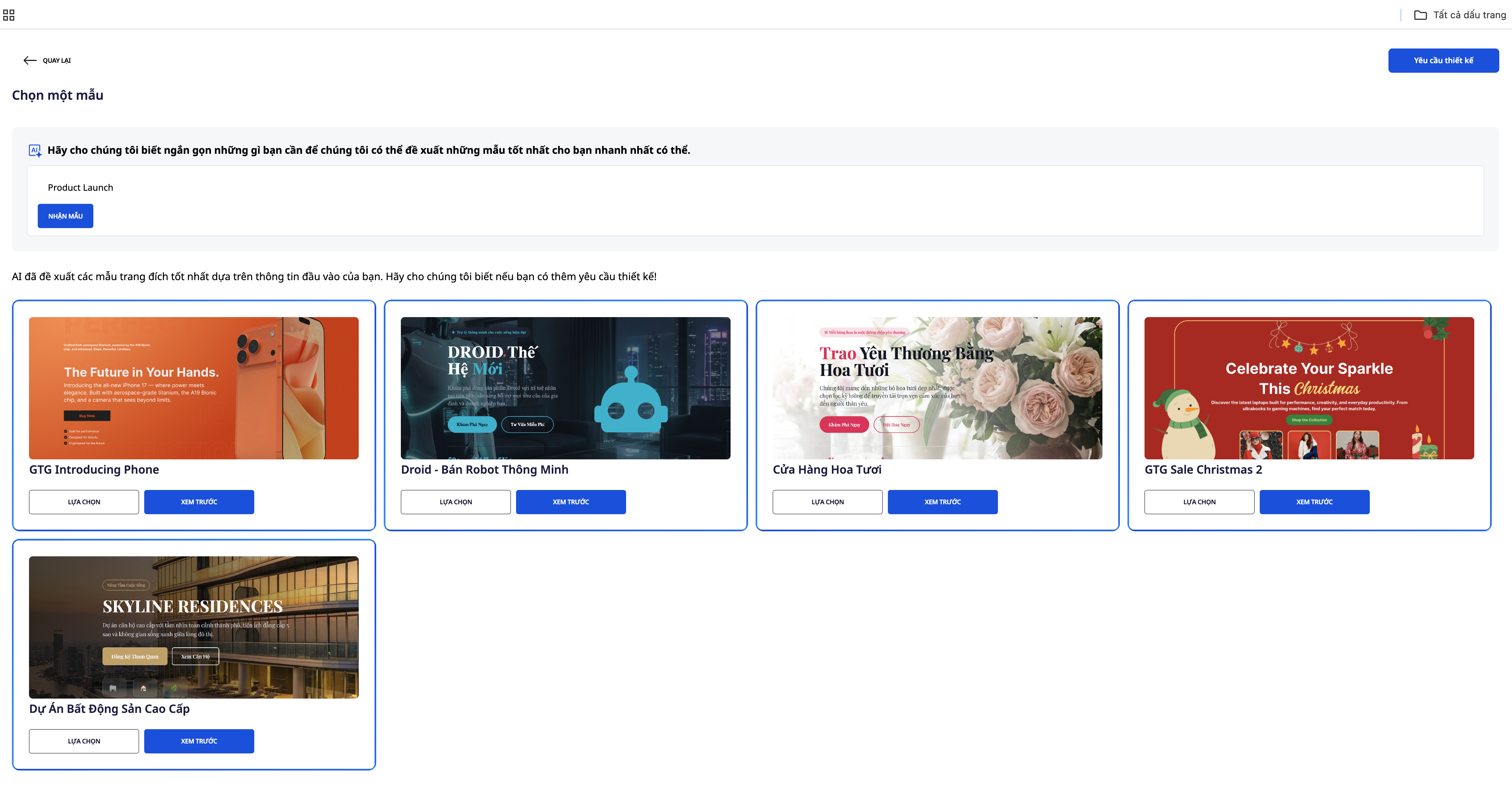 Template ra mắt sản phẩmm mới