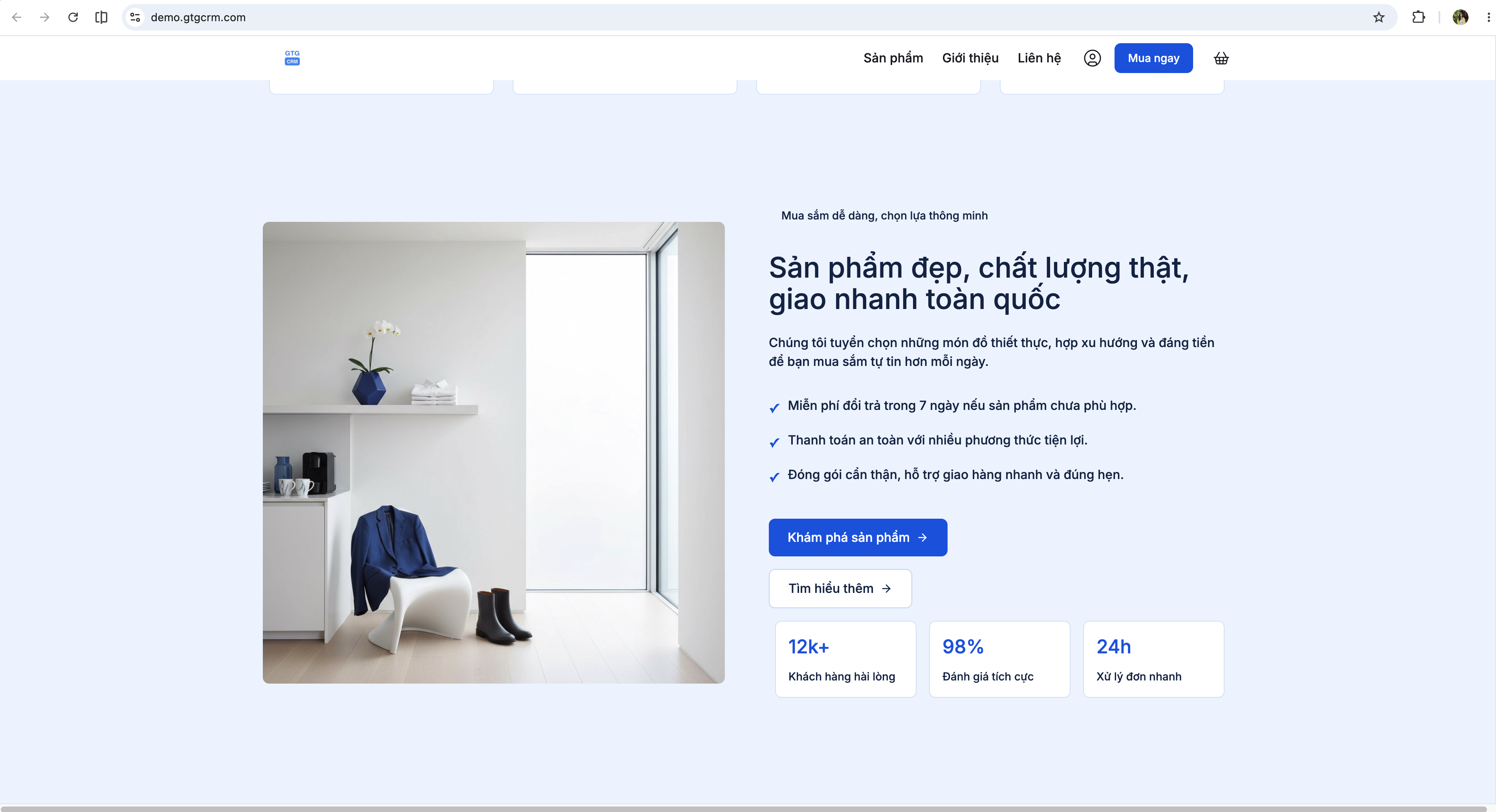 Pratinjau Website