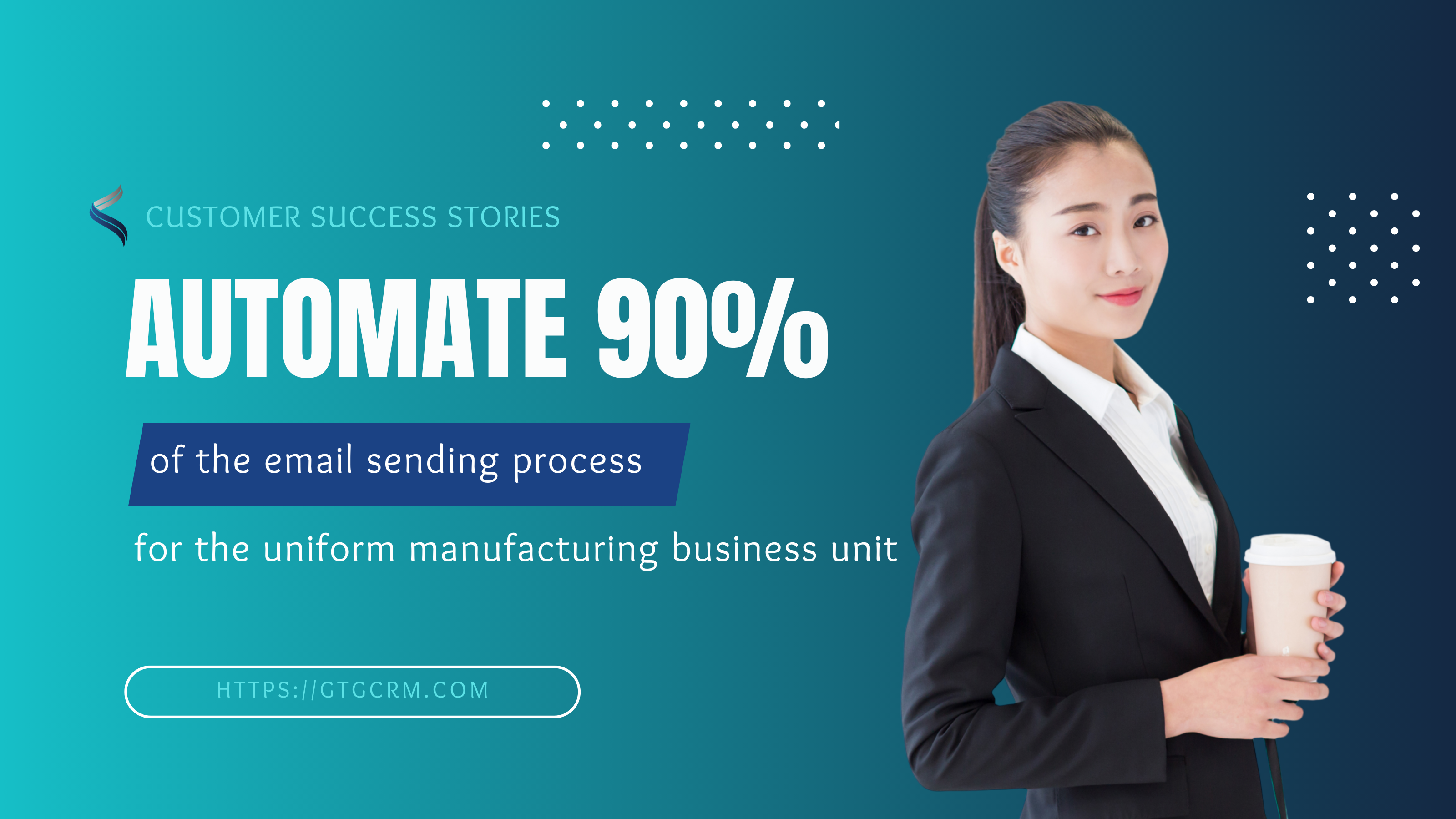Automate 90% of the email sending process for uniform sewing business units