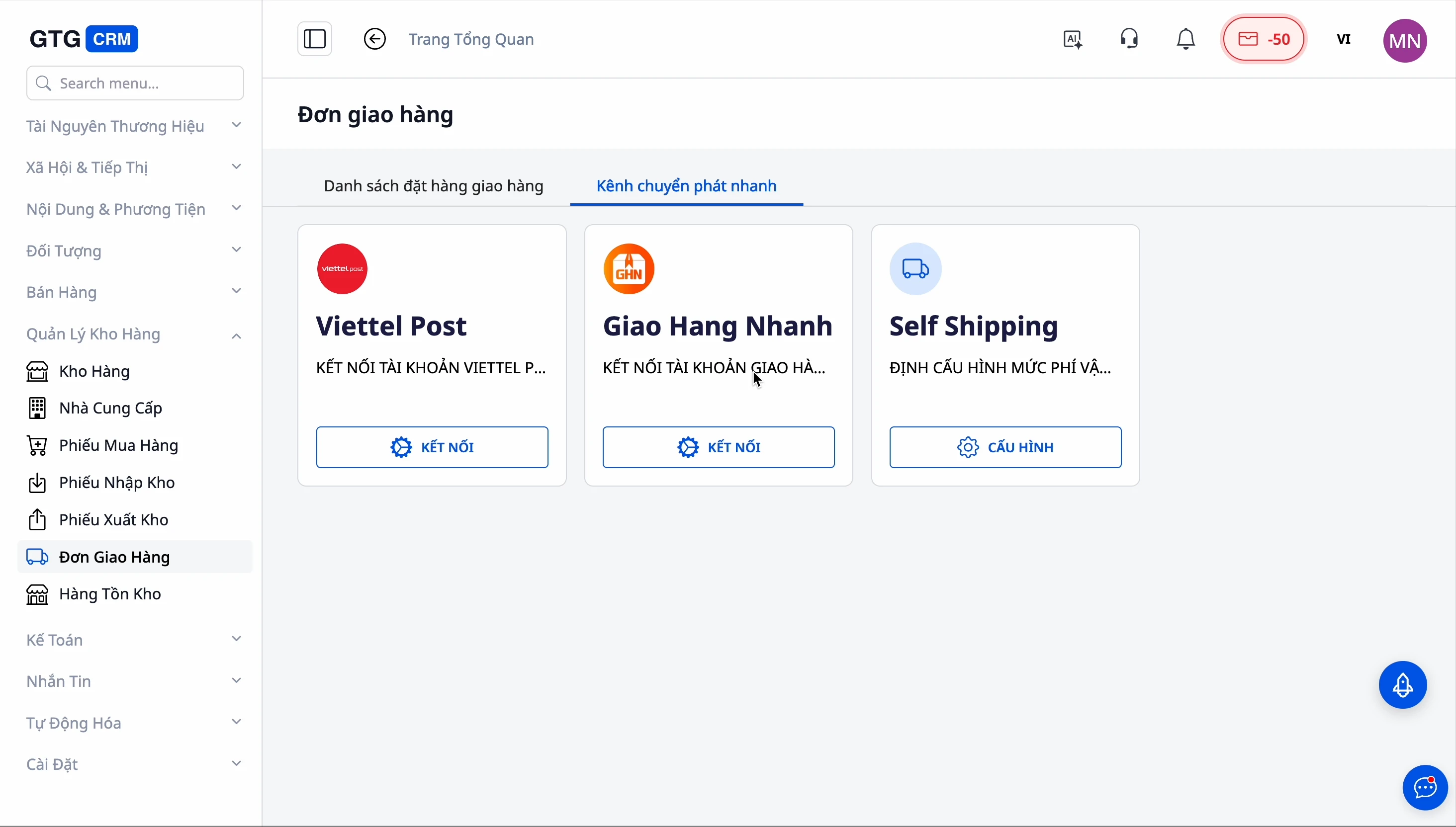 可通过 GHN、Viettel Post 和自提订单进行配送。