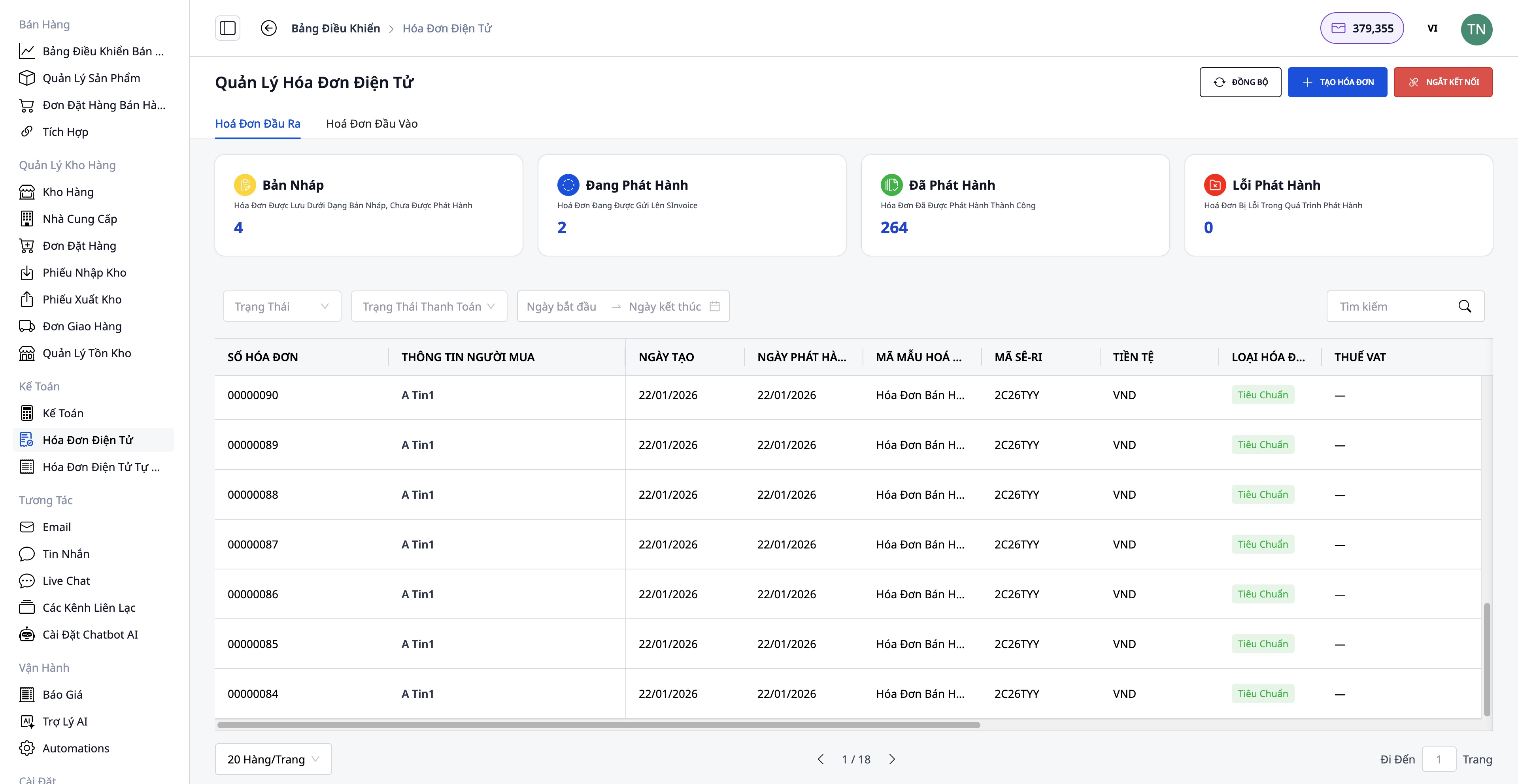 GTG CRM génère automatiquement les factures.