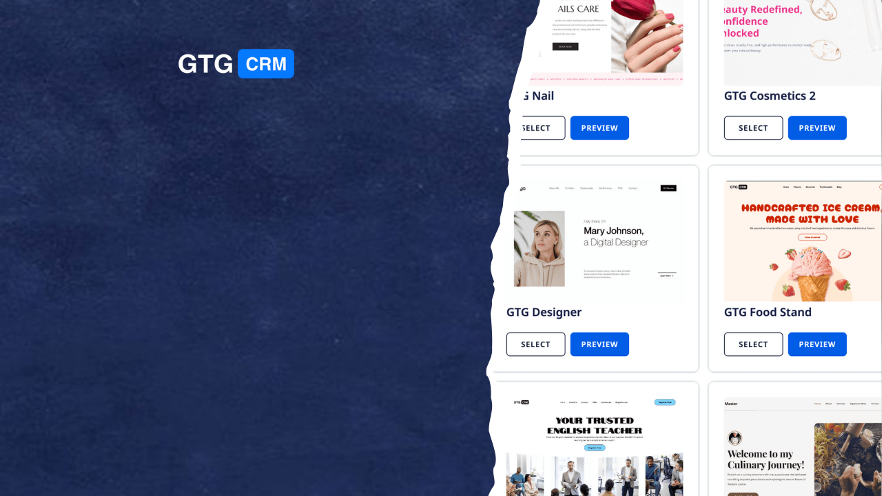 Tạo Landing Page Tối Ưu Chuyển Đổi Chỉ Trong Vài Phút với GTG CRM