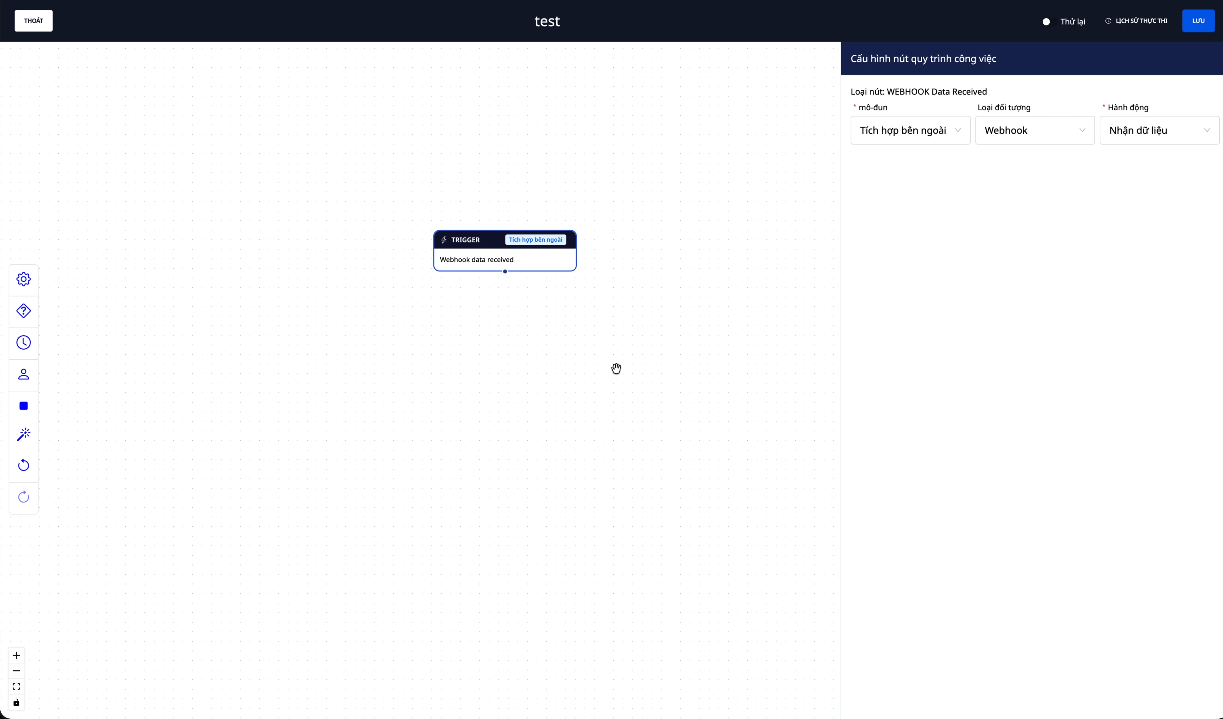 Configuración del activador de webhook