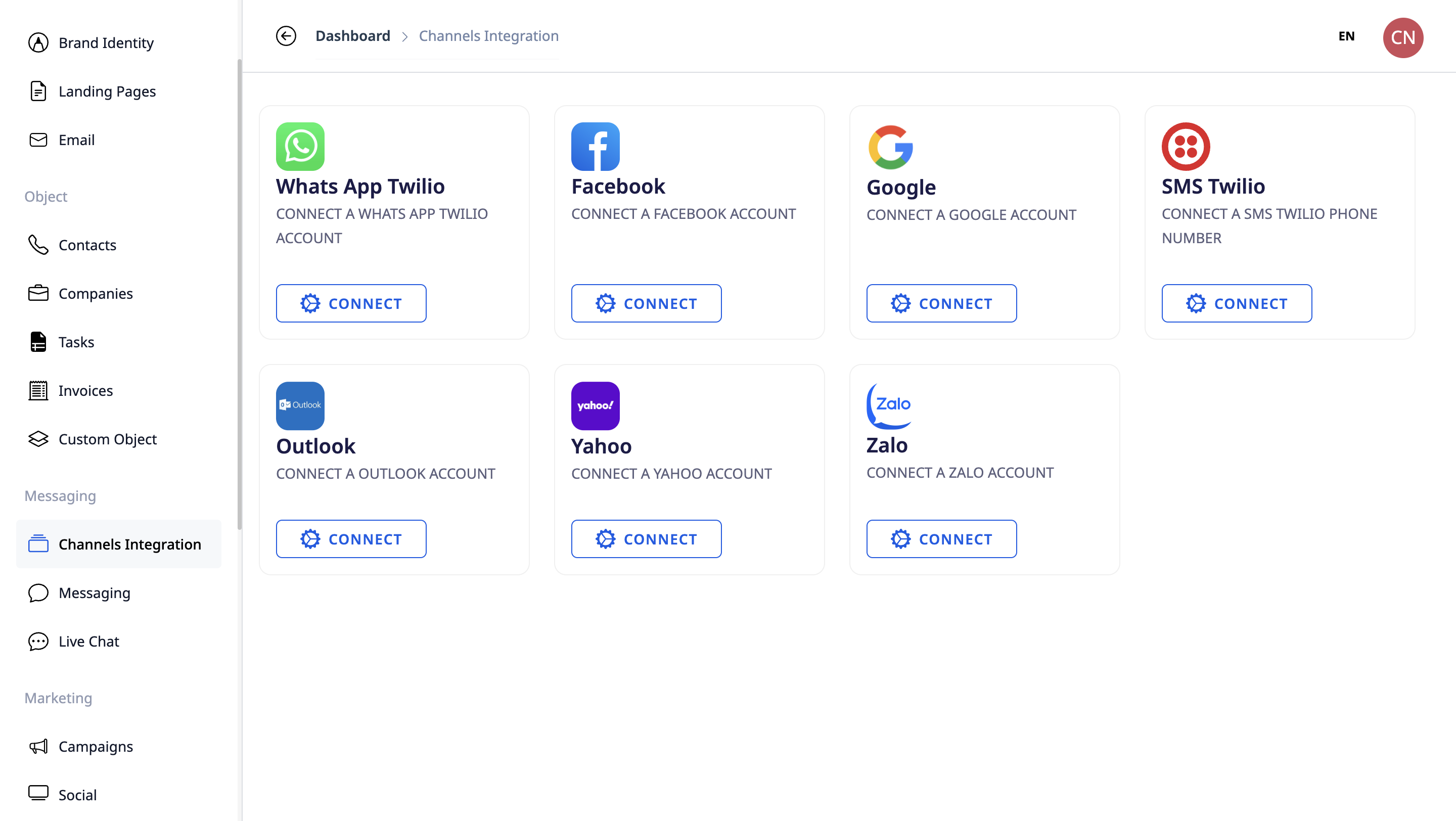 Synthesize multi-channel messages with GTG CRM