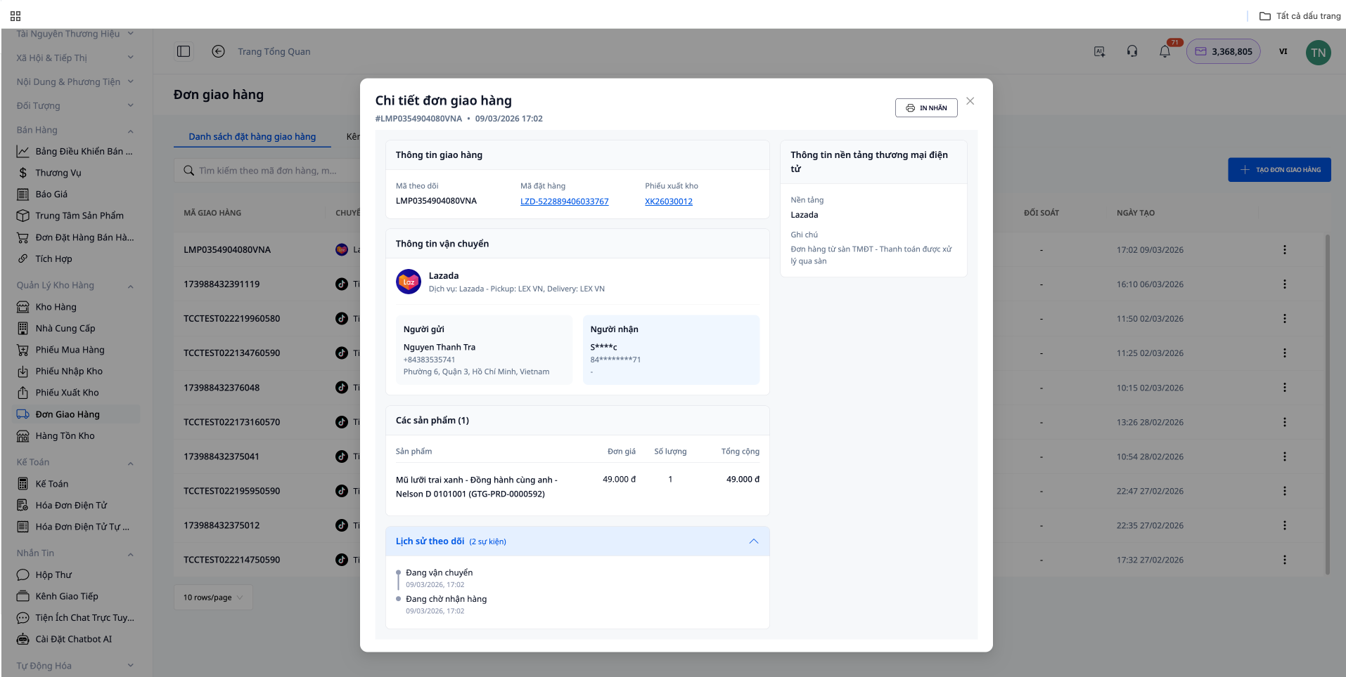 Automatically create shipping codes