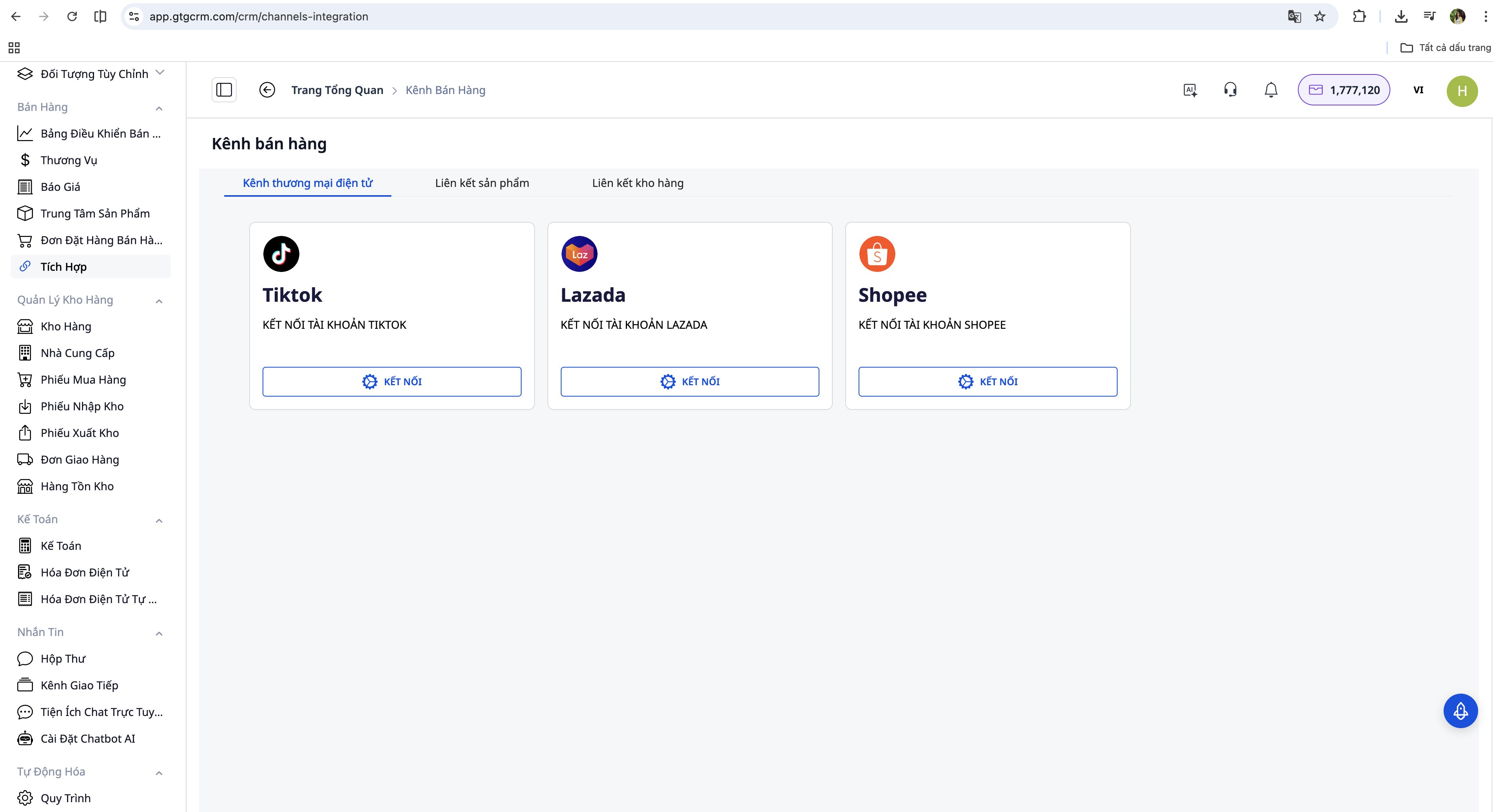 Multi-channel connection