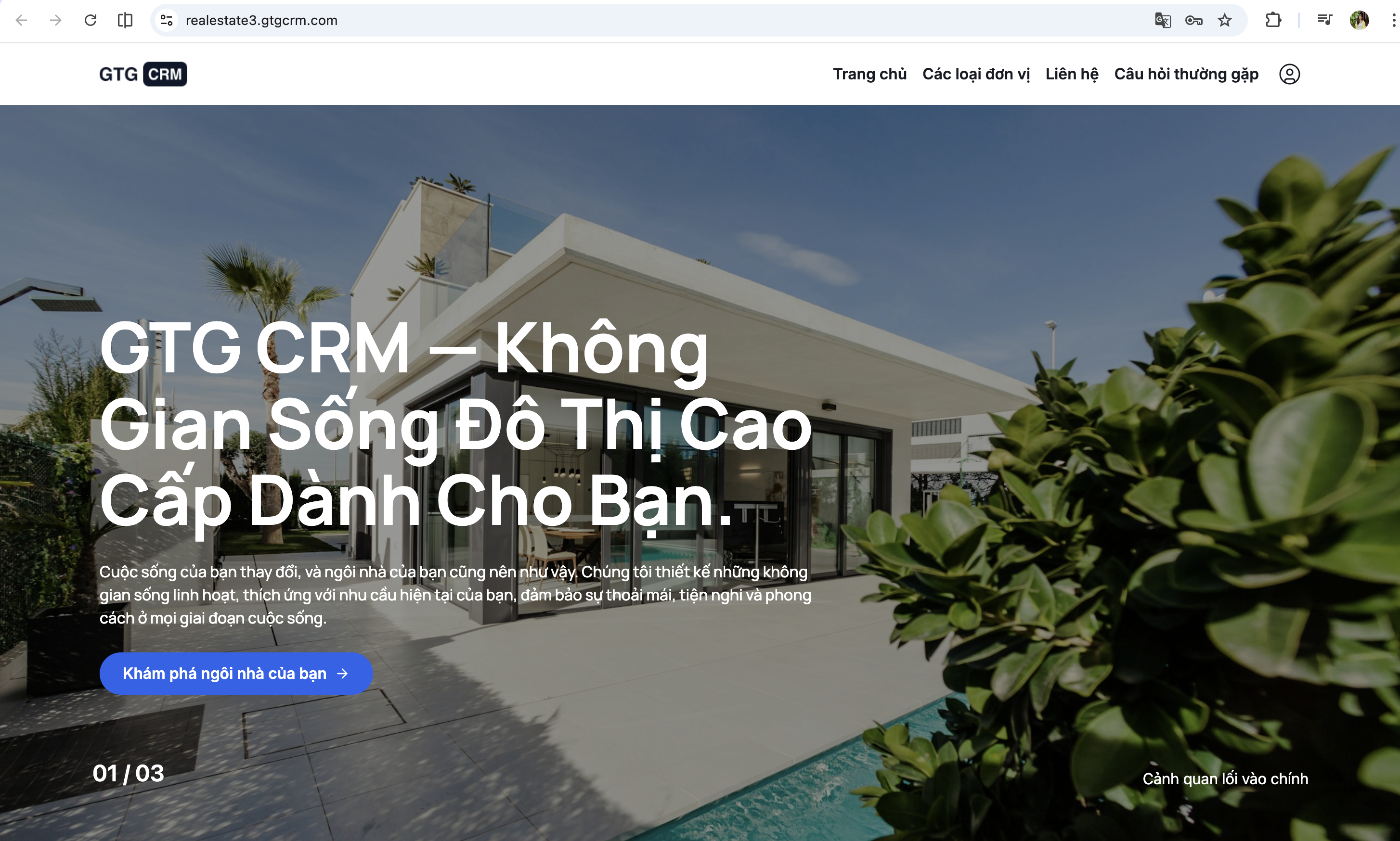 ตัวอย่างหน้าแรกที่ปรับแต่งเพื่อการทำ SEO